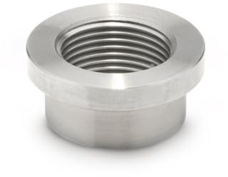 Ganter Normelemente | Schweißmuffe, Muffe | Edelstahl | 1 Stück | Zollgewinde G1 | mit Bund | GN 7490-NI-G1-B