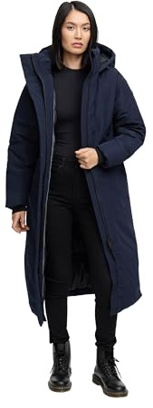 Navahoo Damkappa med magnetisk täcklist och ryggsäckshållare, varm vinterjacka, snövakt 14 XS-5XL, marinblå, L