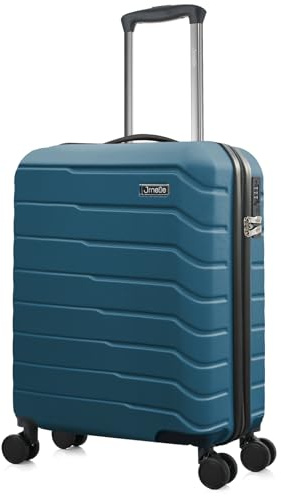 JRNEE Cabin Suitcase 55 x 40 x 20 cm Carry On Hand Luggage - ABS Hard Shell Ryanair Underseat Compatible 20 Inch Travel Bag - Lightweight, Water Resistant, TSA Lock, 360° 4-Spinner Wheels