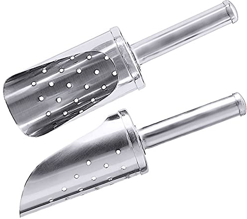 Contacto Pelle à glaçons perforée en Acier Inoxydable