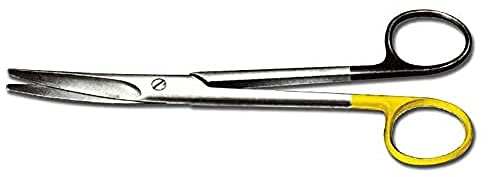 Gima Forbici Supercut, Mayo con Inserto in Carburo di Tungsteno, Curve, Lama Superiore Levigata, Lama Inferiore con Dentellatura Ultrafine, 20 cm, 1 pezzo