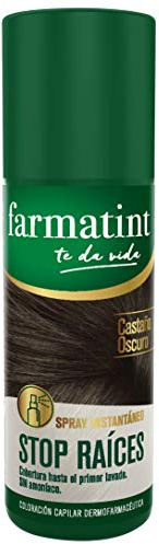 Farmatint Spray Instantáneo Capilar Stop Raíces, Castaño Oscuro - 75 ml, 75 mililitro, 1