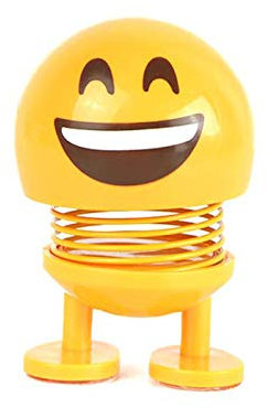 Bolwins M18CS Auto Dekoration – Wackeldackel Kopfschütteln Puppe, Lustiges Ausdruck-Spielzeug für Armaturenbrett, Auto Zubehör für Humorvolle Fahrzeuggestaltung