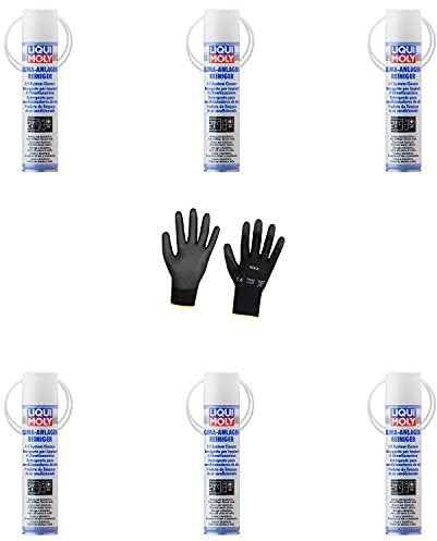 Iloda 6xOriginal Liqui Moly 250ml Klimaanlagenreiniger Cleaner 4087 Schutzhandschuhe