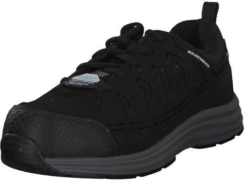 Skechers Men's Malad Ii Work Shoes, Black Textile/Synthetic, 7 UK