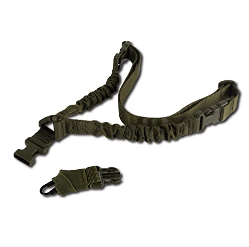 FOCUHUNTER Tactical Single-Point Sling QD Sling Quick Adjust Length Strap Nylon Webbing Multi-Use Shoulder Strapazierfähige Sling mit Metallhaken für Outdoor-Sportarten