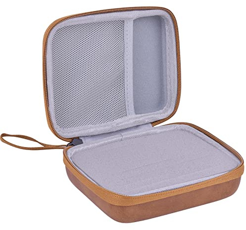 PTJJXA Waterproof Guitar Pick Bag, Portable Guitar Picks Case, Guitar Pick Storage Box with Zipper, Plectrums Holder for Acoustic Bass Electric Guitar Musical Instrument Accessories (Brown)