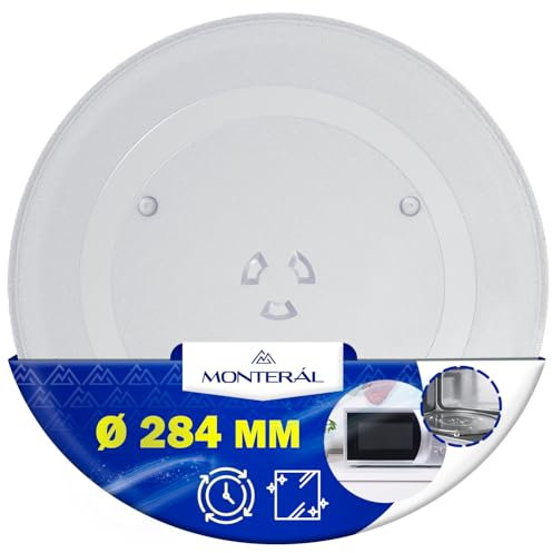 Plato Microondas Universal Ø 28,4 cm Tiene 3 Fijaciones Plato Giratorio Ø 284 mm es Adecuado para LG - MONTERAL