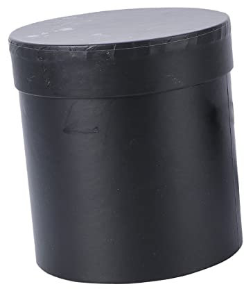 Alipis Runde Blumenverpackungsbox Aus Verbundmaterial Schlichtes Design Schwarz Für Valentinstags-geschenkbox Blumenaufbewahrungsbehälter Einfache Blumeneimer