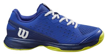 Wilson Wilson Rush PRO Tennis Shoe, Bluing/Blue Print/Safety Yellow, 30 2/3 EU