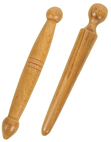 Fußmassagestab 2 Stück, Massagegerät für Fußmassage | Holz Fußmassageroller, Tragbar Grate Glatte Oberfläche, ohne Zuhause und Unterwegs