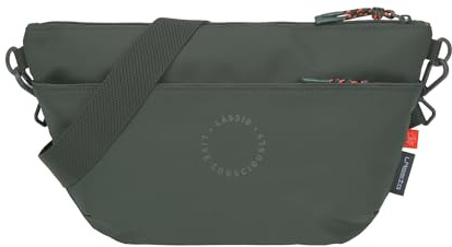 LÄSSIG Baby Kinderwagenorganizer Umhängetasche Kinderwagentasche inkl. Kinderwagenbefestigung/Buggy Bum Bag dark olive