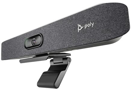 Poly Studio X30 All-in-One 4K UHD Video Conferencing Camera Bar, Smart Camera, 5x Zoom, 110º FOV, Integrated Speaker, 4 MEMS Microphones, Lens, Certified for Zoom, Teams & Meet (New)(Renewed)