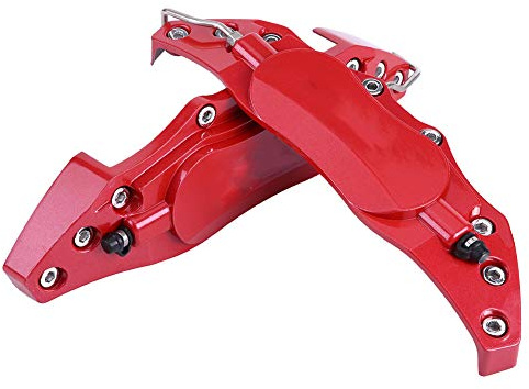 Generic Protettore della Pinza del Freno in Alluminio per della Ruota Media 16in-17in (Rosso)