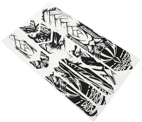 SOPOTUTU Schwarze Rahmenschutzfolie aus PVC für Mountainbikes Kratzfester Fahrradrahmenaufkleber Praktische Schutzfolie für Offroad Fahrräder und Bike Frames