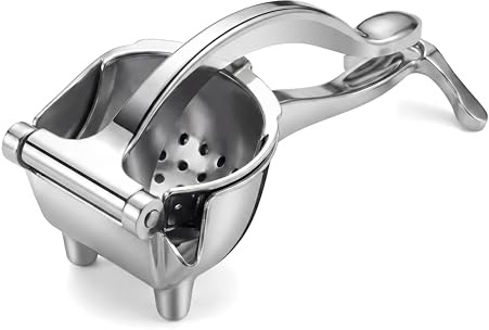 Hand Juicer Squeezer, Heavy Duty Manual Juicer Hand Press Metal Lemon Squeezers Fruit Squeezer Smooth Juice Flow and Easy Cleaning Multifunctional Kitchen Tool for Pressing Lemons Oranges Pomegranates