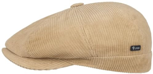 Lipodo 8 Panel Cordial Flatcap Schirmmütze Cordoptik Made in Italy Herren Herbst Winter
