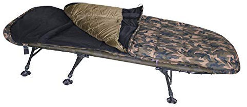 MK-Angelsport Fort Knox Multi Seasons Angeln Ganzjahresschlafsack 2 in 1 - Atmungsaktiv Sleeping Bag Schlafsack Karpfen 4 Saison