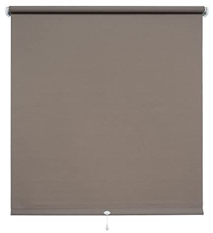 WR-Design Spring- oder Mittelzugrollo in Caffee - Breiten 62 bis 202 cm - Länge 130 cm - dekorativer Sichtschutz (202 x 130 cm)