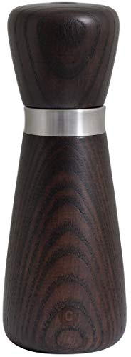 Crushgrind Kyoto Gewürzmühle mit Keramikmahlwerk | Salz und Pfeffermühle mit verstellbarem Mahlgrad für grobes Salz | Kräutermühle aus hochwertigen, nachhaltigen Materialien (170 mm, Braune Esche)