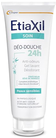 ETIAXIL - Déo-Douche - Gel Douche Transpiration Excessive - Corps - Peaux sensibles - 200 ml