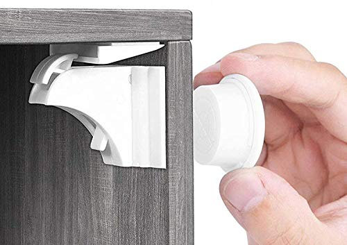 JaBranDo Magnetisches Schrankschloss 20 Schlösser +3 Schlüssel, Babysicherheit, unsichtbare Kindersicherung für Schrank, Schubladen, Auszüge, kein Bohren und Schrauben, starker Halt dank 3M Kleber