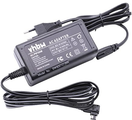 vhbw Netzteil kompatibel mit Sony Alpha DSLR-A330L, DSLR-A330Y, DSLR-A350 Kamera, Digitalkamera, DSLR - Netzkabel, 2m