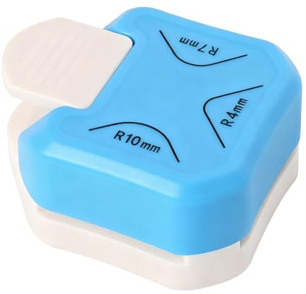3 Wege Eckenstanzer, Eckenabrunder, 4 mm, 7 mm, 10 mm, Papiereckenschneider für Karten, Fotopapier, Visitenkarten, Geschenkkarten und DIY-Kunststoffkarten
