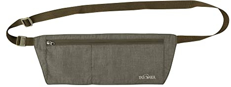 Tatonka Skin Moneybelt - Flache und leichte Bauchtasche mit 2 Fächern zum unauffälligen Tragen unter der Kleidung (Olive)