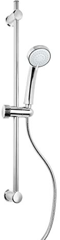 Barre Ensamble de douche Rond Chrome en Acier Inox et ABS Mod. Procida