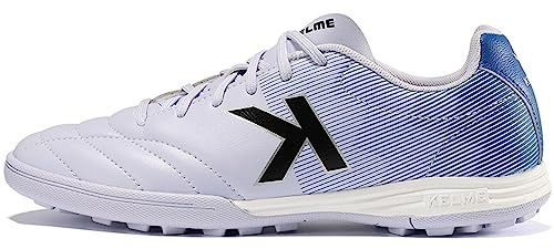 KELME Zapatos de fútbol para interior para hombre, zapatos atléticos, antideslizantes, con tacos de fútbol para interiores, tenis deportivos de entrenamiento, Gris, 39.5 EU