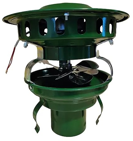 JHKJ Evacuateur de fumée, Extracteur de fumée électrique de cheminée, Ventilateurs inducteurs de Toit, Ventilateur de tirage induit de Toit, Aspirateur de cheminée 100W,11CM