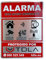 Cartel alarma. NO PARECE REAL, LO ES. Autorizado uso TDLA. Cartel Zona Videovigilada - Señal Aviso Policia - Carteles Disuasorios - Interior Y Exterior - Placa alarmas videovigilancia 28X21CM
