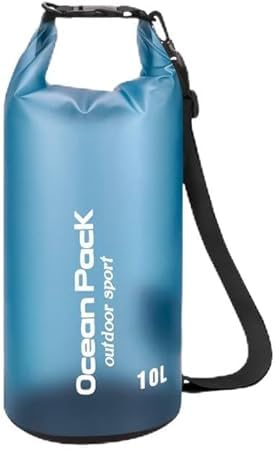 VIDSTW Dry Bag wasserdichte Tasche 10L Waterproof Bag Durchscheinendes | Wasserdichter Beutel mit Schultergurt und Griff, Wasserdichter Packsack für Rafting, Kajakfahren