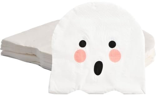 Fituenly 20 Pièces Serviettes d'halloween Pliées Serviettes De Fête d'halloween Serviettes Doubles Vaisselle d'halloween Décor Vaisselle d'halloween Fournitures De Fête d'halloween
