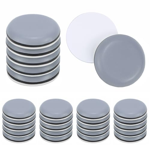 QWORK® 26 Stück Möbelgleiter, Ø 30 mm Rund Bodengleiter Selbstklebend, für Stühle, Tische, Sofas