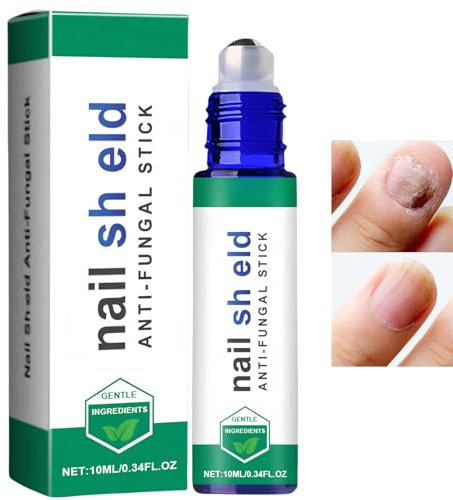 Nails/hield Anti Fungal Stick,Nail Shi/eld Anti Fungal Stick Roll On,Natural Nail Strengthener for Damaged Nails,Effective and Moisturizing,Nail Care Liquid for Adult,Compact and Convenient,10ml