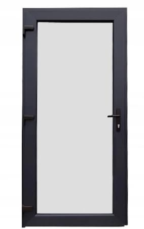 Porta esterna Otwarte 90 x 200 cm, DIN sinistra, vetro isolante, antracite