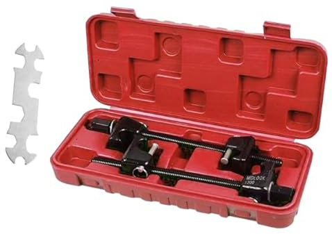 2PCS Heavy Duty Macpherson Coil Spring Compressor Suspension Clamp Kit Universal Safe Professional Automotive Repair Garage Tool with Storage Case