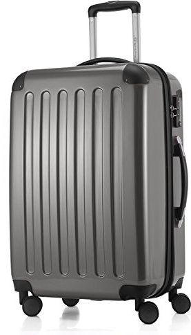 HAUPTSTADTKOFFER Alex - Mittelgroßer Hartschalenkoffer, TSA, 4 Rollen, Koffer, Trolley, Rollkoffer, Reisekoffer, Volumenerweiterung, 65 cm, 74 Liter, Titan