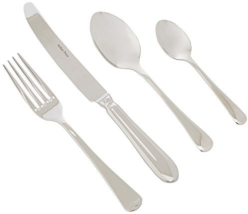 Arthur Prie Every Day 24-Piece Old English 6-Person Set, Stainless Steel, Silver, 34 x 31 x 5 cm