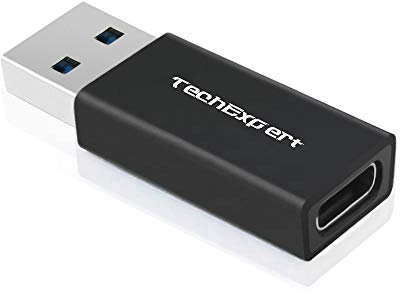 TechExpert USB-C USB 3.1 Type C Femelle vers USB 3.0 A mâle Data Adaptateur de données pour Notebook Tablette Smartphone