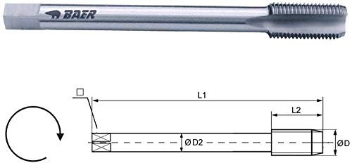 Baer Maschinengewindebohrer MF 10 x 1,0, HSSE, Form C, Gewindeschneider DIN 374, Gewindebohrer, Gewindeschneiden, Gewindebohren