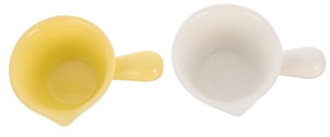 Ciieeo 2stücke Lange Handhabung Dip-schalen Aus Keramik Für Soßen Und Gewürze Für Sushi Dips Und Eiscreme Platzsparend Und Praktisch