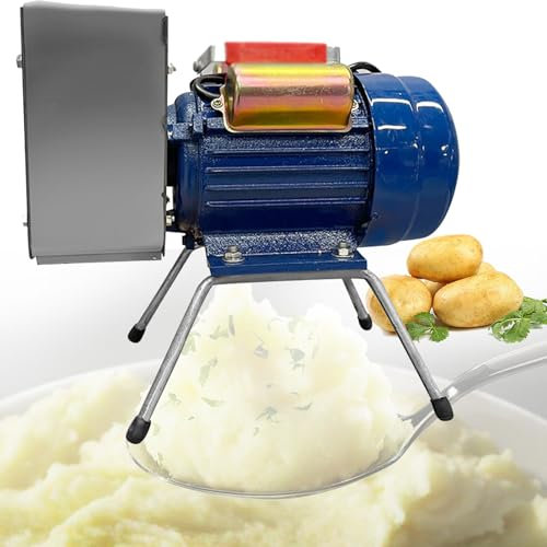 Machacador de patatas eléctrico,Rallador de patatas de acero inoxidable,Suave delicado y de buen sabor,Rendimiento y ahorro de tiempo para ajos,tomates