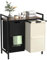 Laundry Basket, 2 Compartments,Dirty Laundry basket, Laundry Hamper Bins 2 Sections, Double Laundry Washing Basket Organiser with 2 Removable Oxford Cloth Bags, Metal Frame (Black+white)
