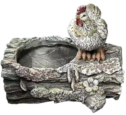 Fenteer Pot de Plantes, Pot de Fleurs, conteneur de Sculpture Cadeau, jardinière de Jardin décorative, Support d'exposition pour Porche extérieur, Cour, Patio