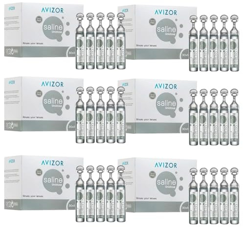 Avízor Saline - Avizor Saline Solution Unidose 30x5ml - Pack of 6 Boxes - Rinsing and Hydration for Contact Lenses
