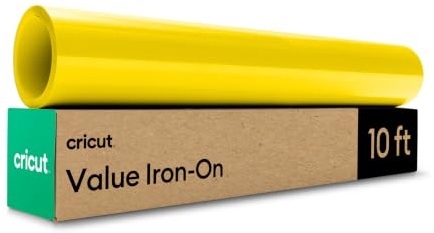 Cricut® Value Iron-On, Yellow (12 in x 10 ft) - HTV Heat Transfer Vinyl