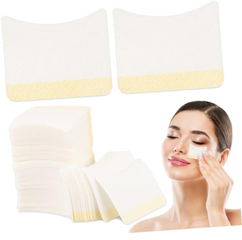 LIFKOME 160 Stück Make Up Entferner Pads aus Baumwolle Bogenförmig für Sicheres und Fusselfreies Entfernen von Wimperncreme für Zuhause und Salon